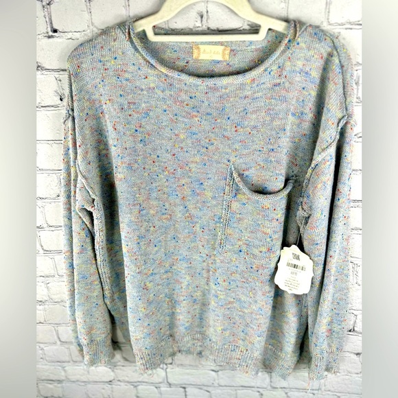 Altar’d State NWT Grey Confetti Sweater, Size XS - Picture 1 of 6
